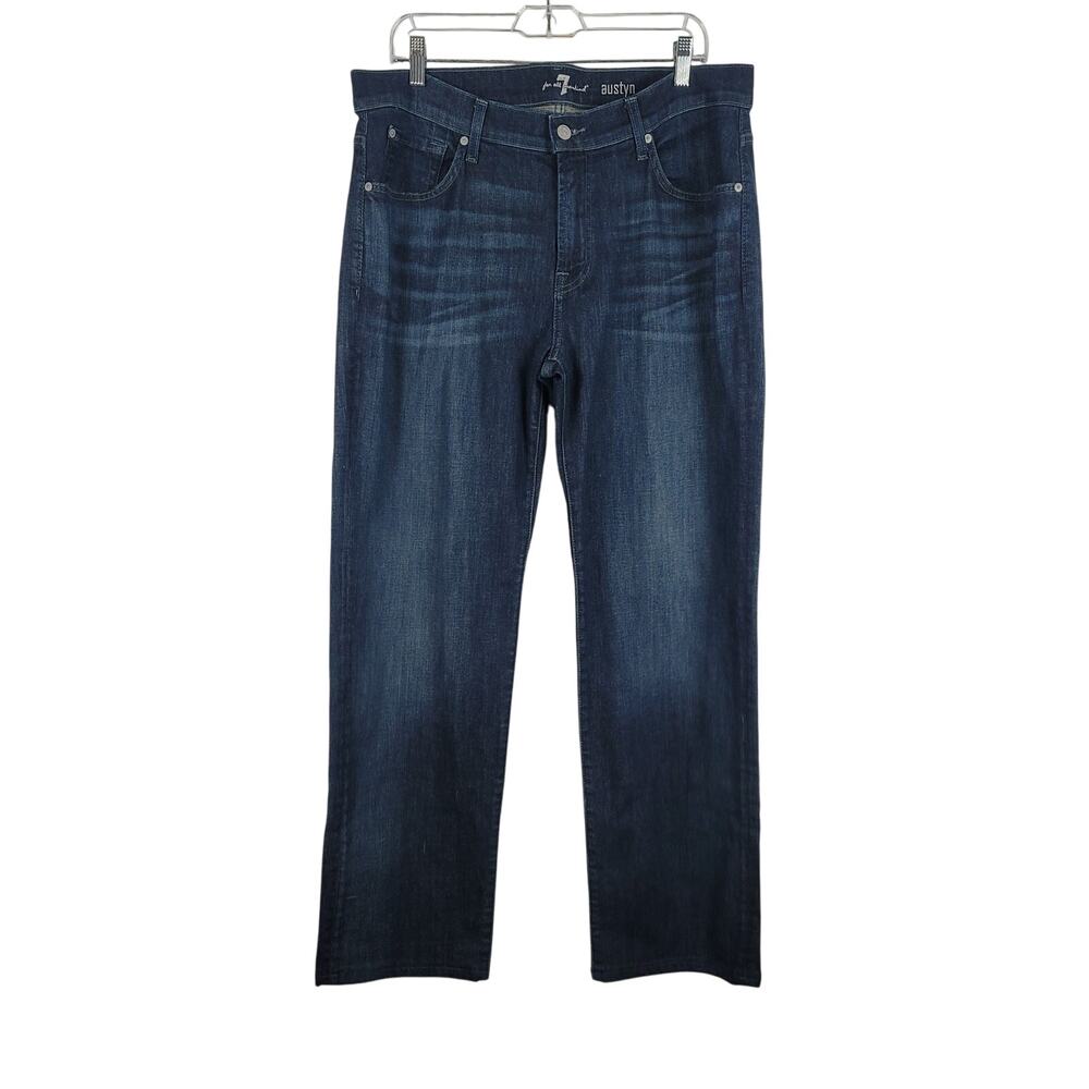 7 For All MankindWhiskering Distressed Austyn Men's Jeans 36